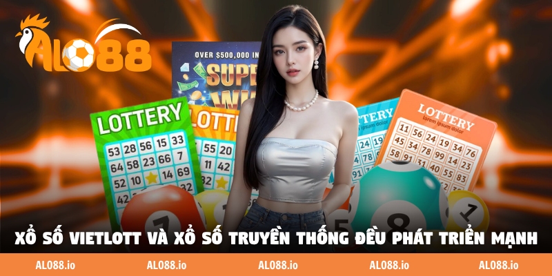 Xổ số Vietlott và xổ số truyền thống đều phát triển mạnh Xổ số Vietlott và xổ số truyền thống đều phát triển mạnh